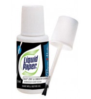 Correction Fluid Liquid Paper Bond White Bx12