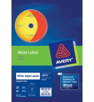 Label avery inkjet j8676 cd/dvd b&w 50's