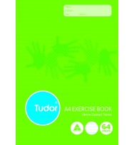 Exercise book a4 18mm d/3rds 64 page tudor pk 20