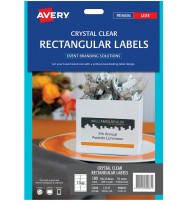 Label avery events & branding l7137 rectangle clear 10 up 96x50.8mm  pk 10