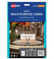 Label avery events & branding c32074 m/purpose card 8 up 85x54mm  pk 10