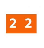 Label avery side tab colour code 2 25x38mm 180/pk