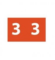 Label avery side tab colour code 3 25x38mm 180/pk