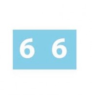 Label avery side tab colour code 6 25x38mm 180/pk