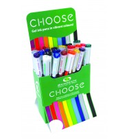Pen pilot choose gel ink mini counter disp 24 asst