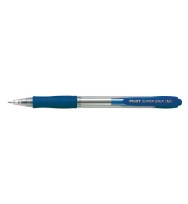 Pen pilot bp super grip bpgp-10r retract med blue