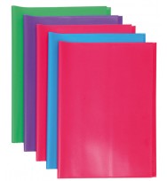 Book jackets c/land a4 solid colours 4 asst pk5