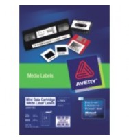 Label avery laser l7665 data cart mini 24l 72x21.15mm 25's