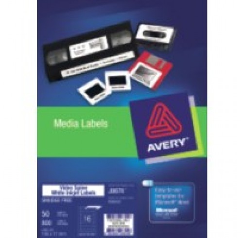 Inkjet Avery Video Spine Label J8674 Bianco