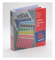 Label kit lateral code avery alpha & numeric 2 sheets of each