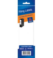 Filing label avery large 200x600mm 10's manual