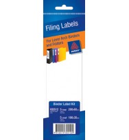Filing kit avery 5x 100x30mm 5x 200x60mm manual - pack of 10