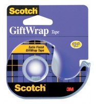 Tape giftwrap scotch 15 satin 19mmx16.5m disp h/s pk 12
