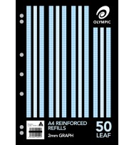 Binder refill olympic a4 reinf 2mm graph pk50