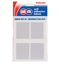 Label quik stik f/p 35x45 white - pack of 10
