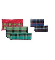 Pencil case marbig sml 20x9cm tartan