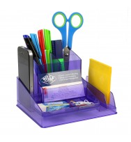 Desk Organiser ITALPLAST -Translucent Purple