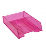 Document Tray ITALPLAST Multi Fit Translucent -Pink