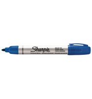 Marke sharpie aluminium barrel bullet blue bx 12