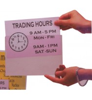 Sign holder cumberland a5 rigid pvc clear