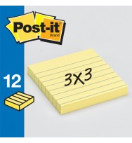 Post- it notes 630ss 76x76 lined yellow