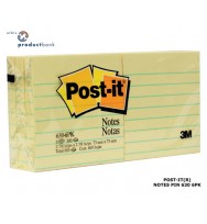 Post- It Notes 630-6pk 73x73 Lined Yellow Pk 6