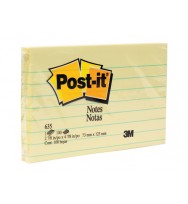 Post- it notes 635 76x127 lined yellow