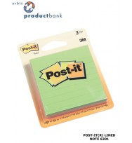 Post- it notes 6301 73x73 lined ultra pk3