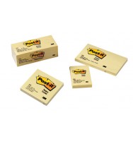 3M Post-it Lined Notes Yellow 12 Pack
