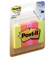 Post- it page markers 670-5an asst neon
