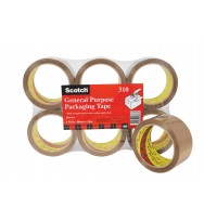 Tape packaging scotch 310 48mmx50m brown pk 6