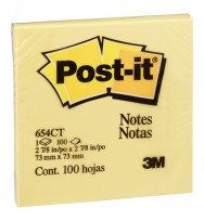 Post- it notes 654ct 76x76 neon citrus