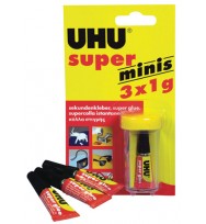 Glue uhu super glue minis 3x1ml