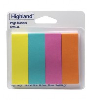 Highland note pads #6719-4a pagemarkers