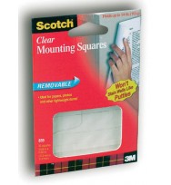 Tape mounting squares scotch 859 clear removable