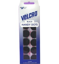 Tape velcro hook & loop handy dots black h/sell