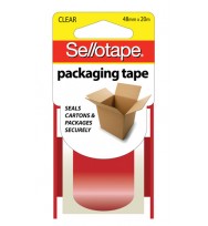 Tape packaging sello 48mmx20m clear on disp