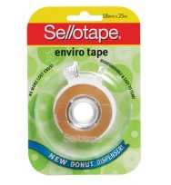 Tape enviro sello donut 18mmx25m on disp pk 8