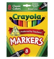 Marker crayola classic broadline pk8
