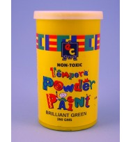 Paint ec powder 250gm tempera brilliant green