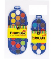 Paint box 12 disc clear lid