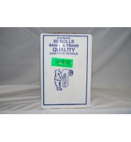 Thermal rolls 44x76 lint free - box  of 50