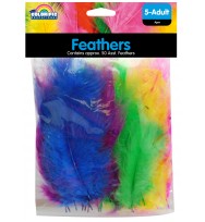 Feathers asst cols h/sell bag50