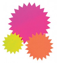 Sign stars silver sml 105mm pk25