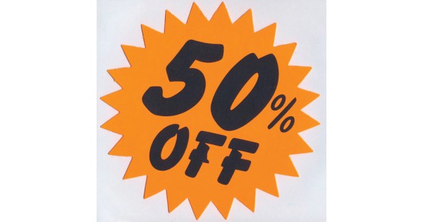 Sign star large 50% off