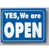Sign open/closed double sided 220x280