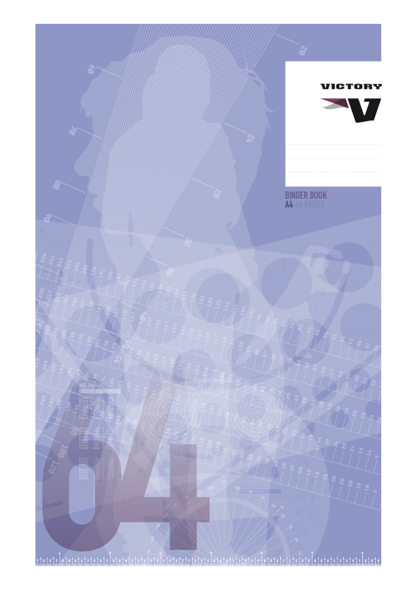 Binder book a4 victory 64 page pack of 20