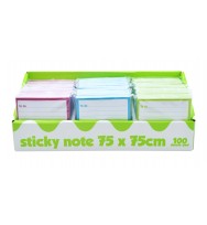 Sticky notes display bantex to do list 75x75mm 100 sheets/pad