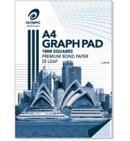 Graph pad olympic a4 1mm 25lf pk 5