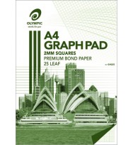 Graph pad olympic a4 2mm 25lf pk 5